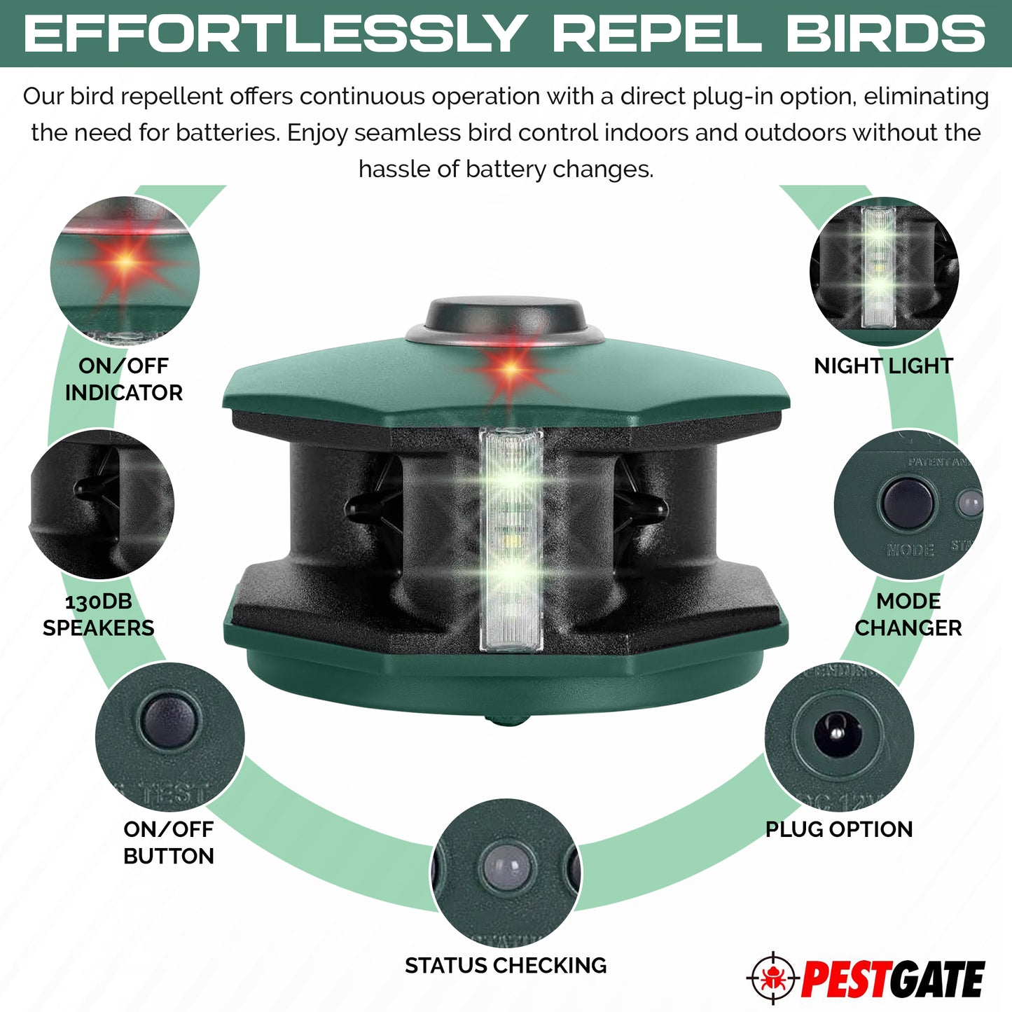 Ultrasonic Bird Repellent